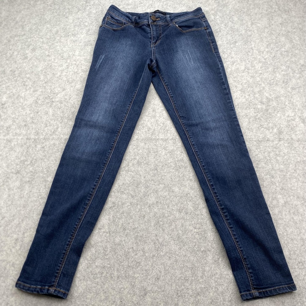 1822 Denim Skinny Jeans Womens 4 (26x27) Blue Mid Rise Medium Wash Stretch
